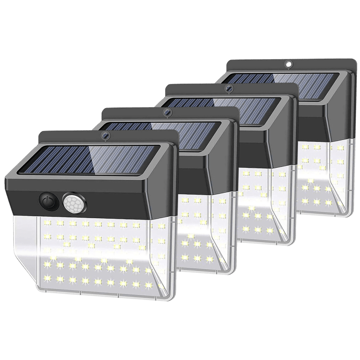 Camidy Solar Lights Outdoor, 30LED IP65 Solar Motion Sensor Security Lights Wireless Solar Wall Lights Waterproof Solar Powered Lights Outside for Garden Fence Yard Deck Garage